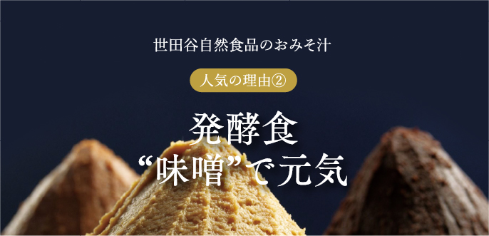世田谷自然食品のおみそ汁が人気の理由② 発酵食”味噌”で元気