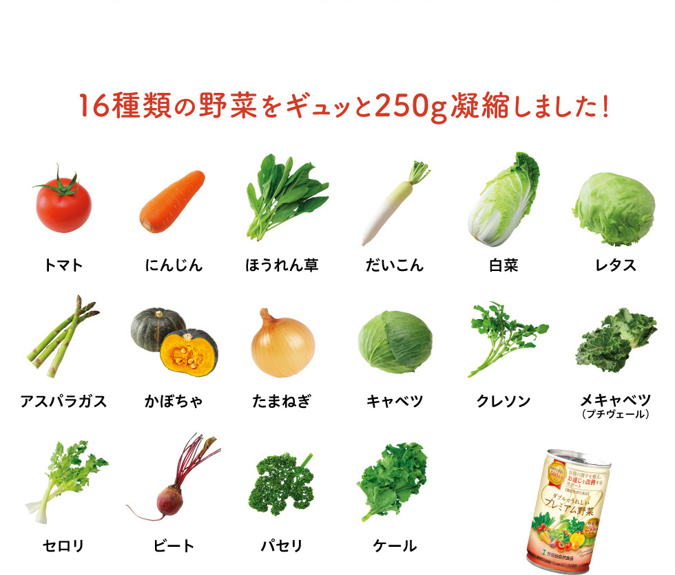 世田谷自然食品 ダブルでうれしいプレミアム野菜 16種類の野菜をぎゅっと250g凝縮しました！